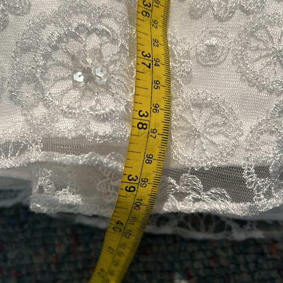 David’s Bridal Dress size 16 Tea Length white - Picture 9 of 15